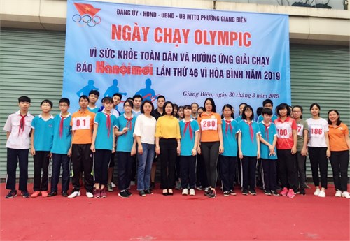 Tham gia ngày chạy Olympic vì sức khỏe toàn dân và hưởng ứng giải chạy báo Hà Nội mới lần thứ 46